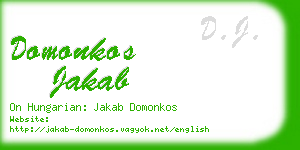 domonkos jakab business card